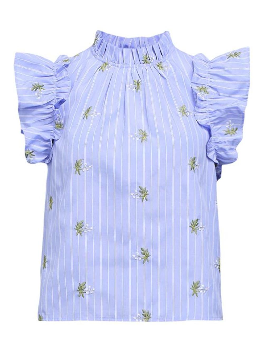 object petite GEBORDUURD TOP