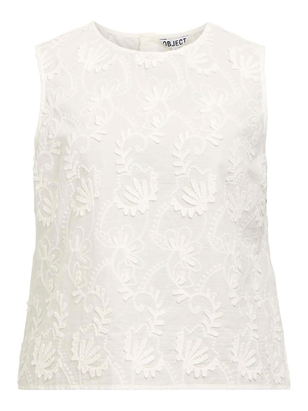 object petite GEBORDUURD TOP