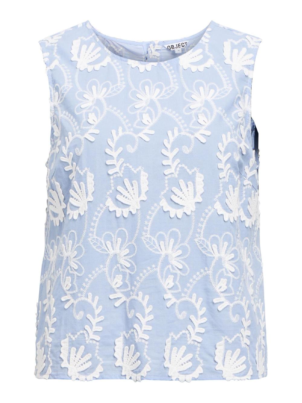 object petite GEBORDUURD TOP