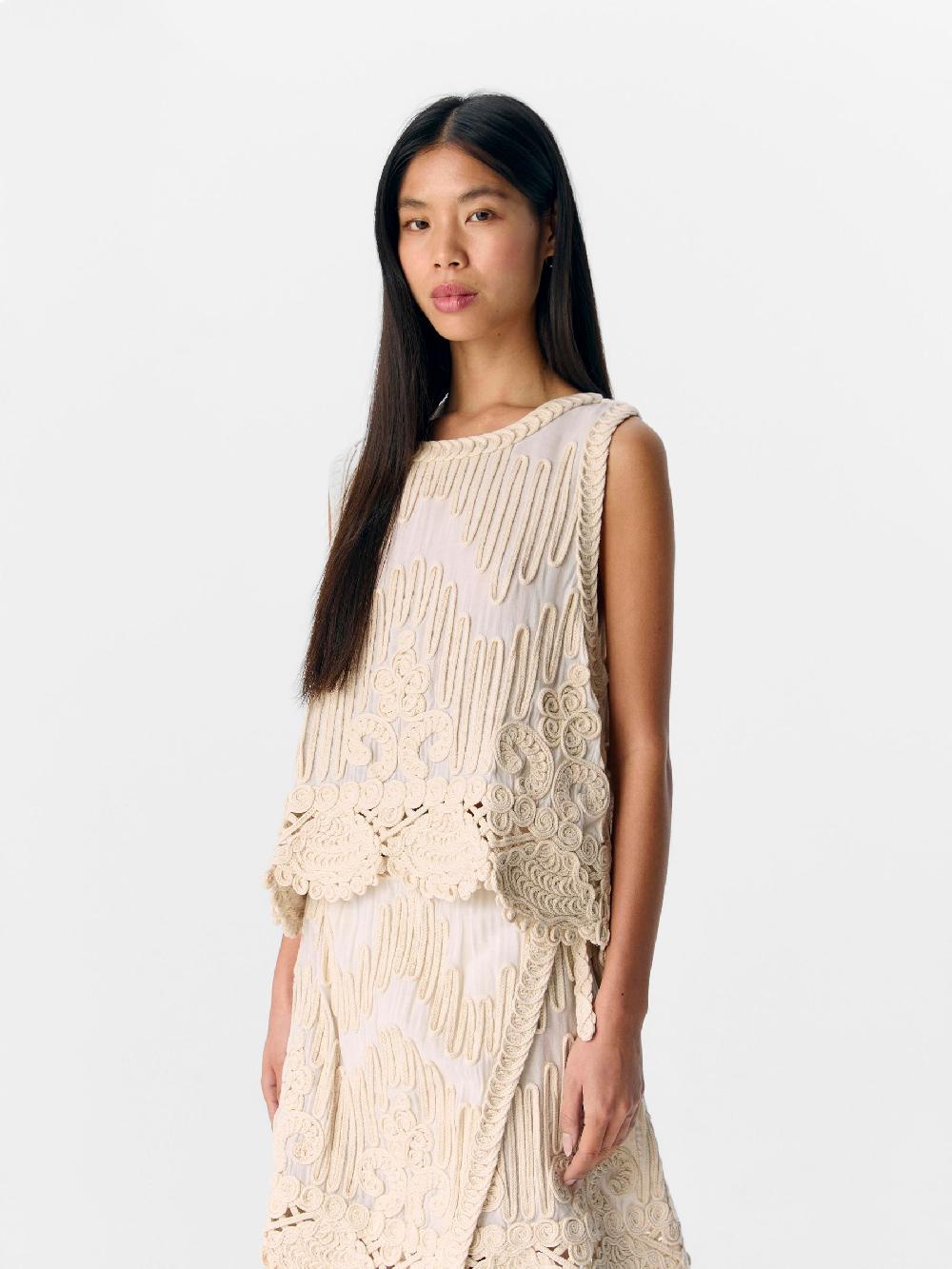 Object Petite GEBORDUURD TOP