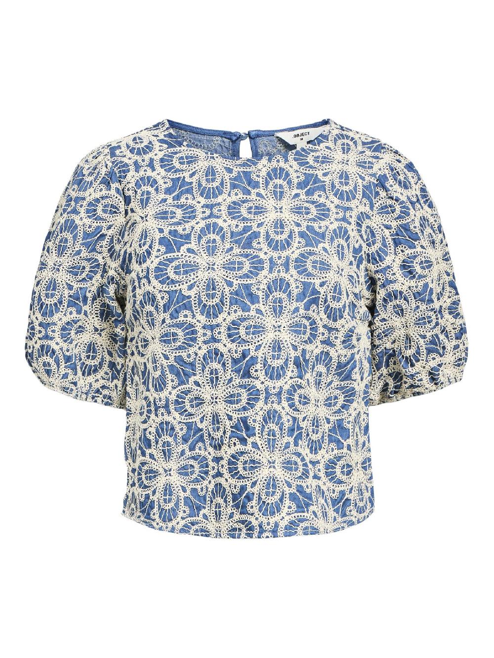 object petite GEBORDUURD TOP