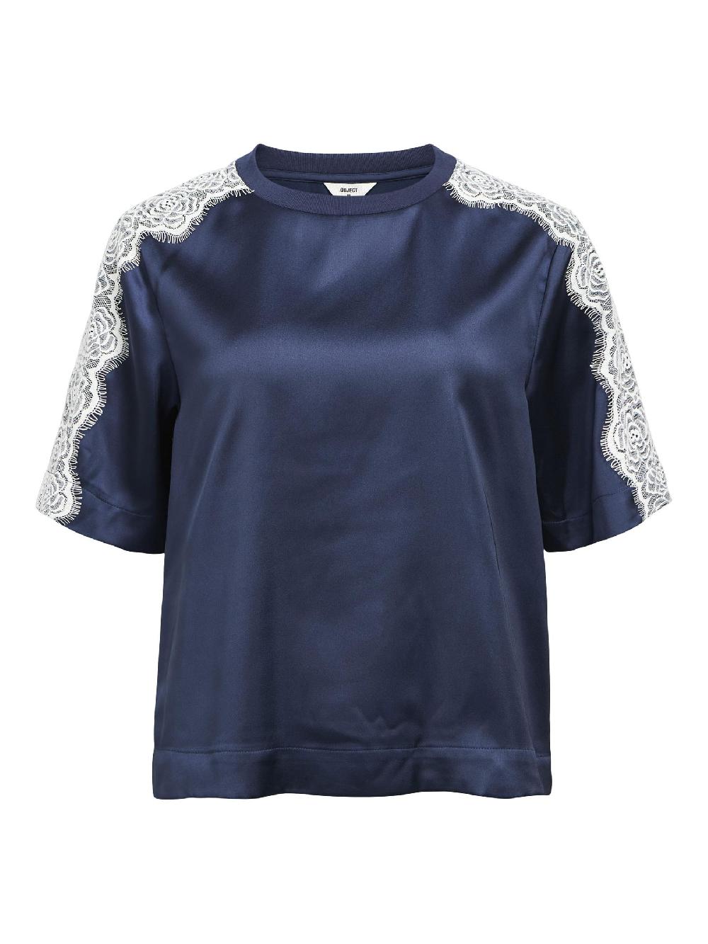 object petite GEBORDUURD TOP