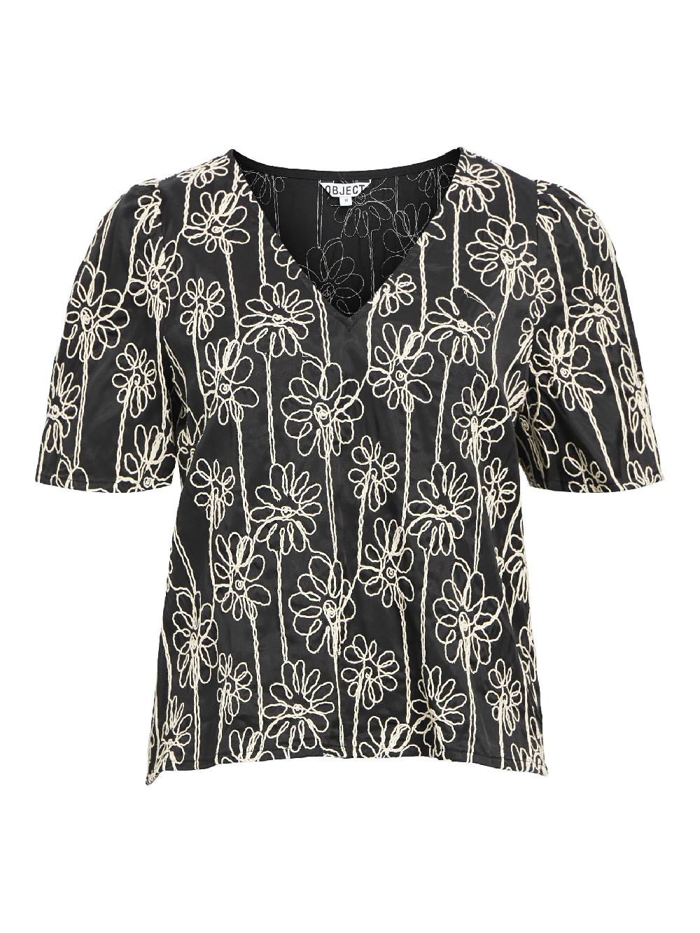 object petite GEBORDUURD TOP