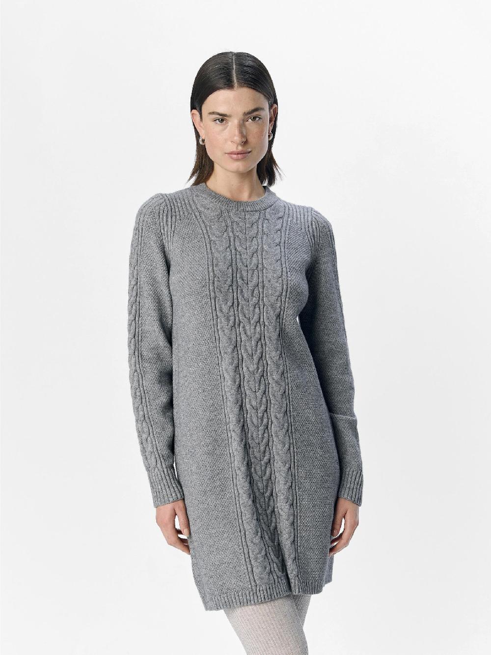 Object Petite GEBREIDE KABELS MINI JURK