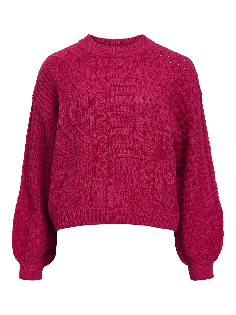 object petite GEBREIDE KABELS SWEATER