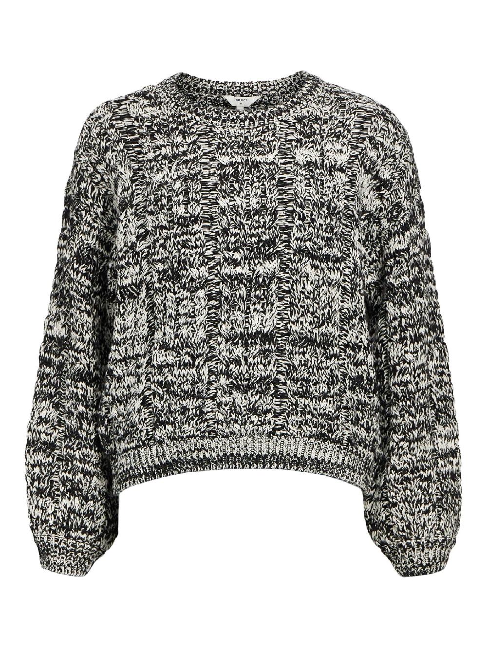object petite GEBREIDE KABELS SWEATER