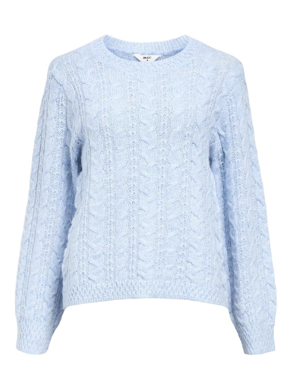 object petite GEBREIDE KABELS SWEATER