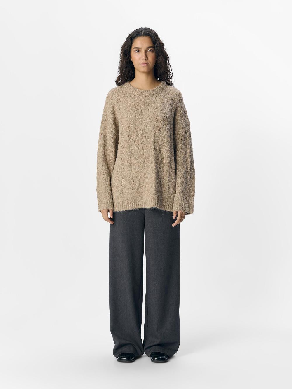 Object Petite GEBREIDE KABELS TRUI