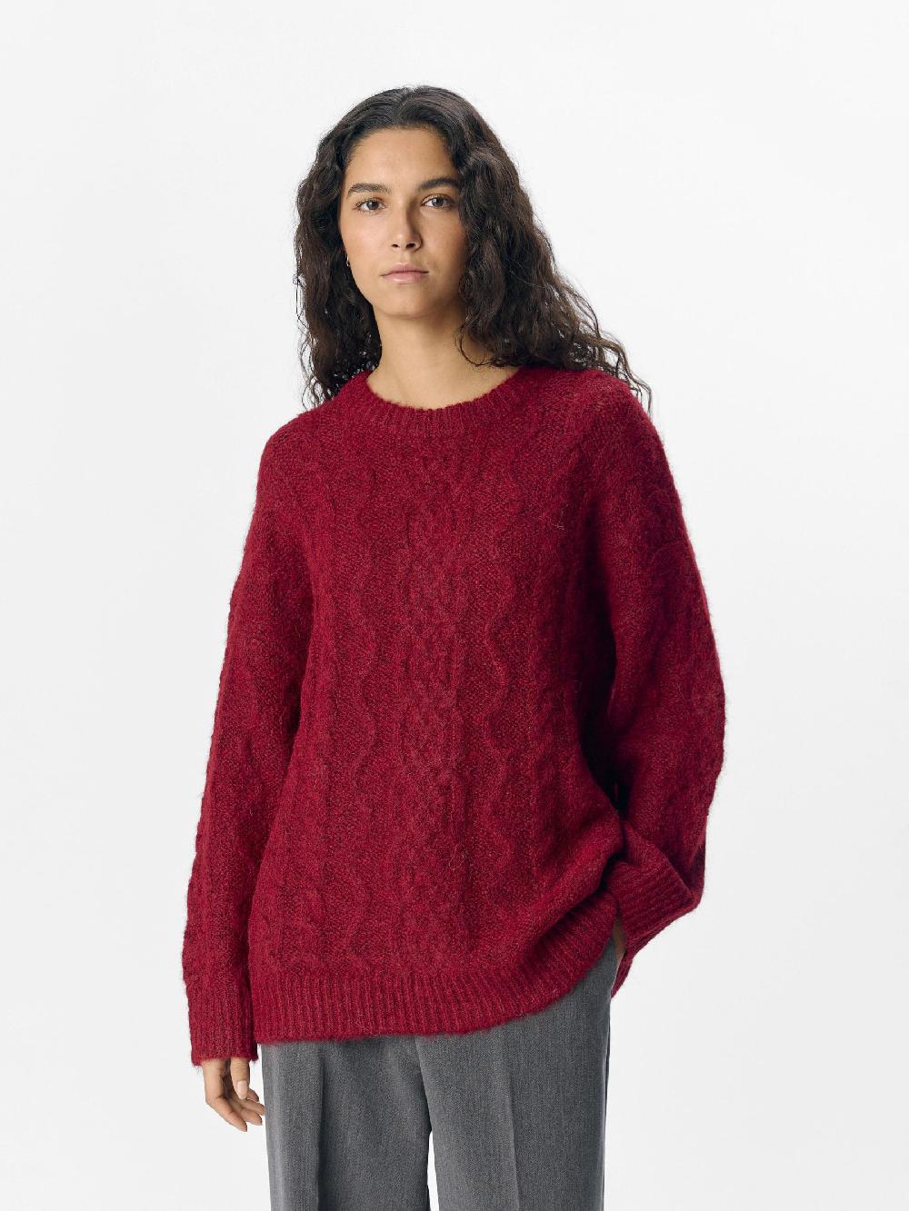 Object Petite GEBREIDE KABELS TRUI