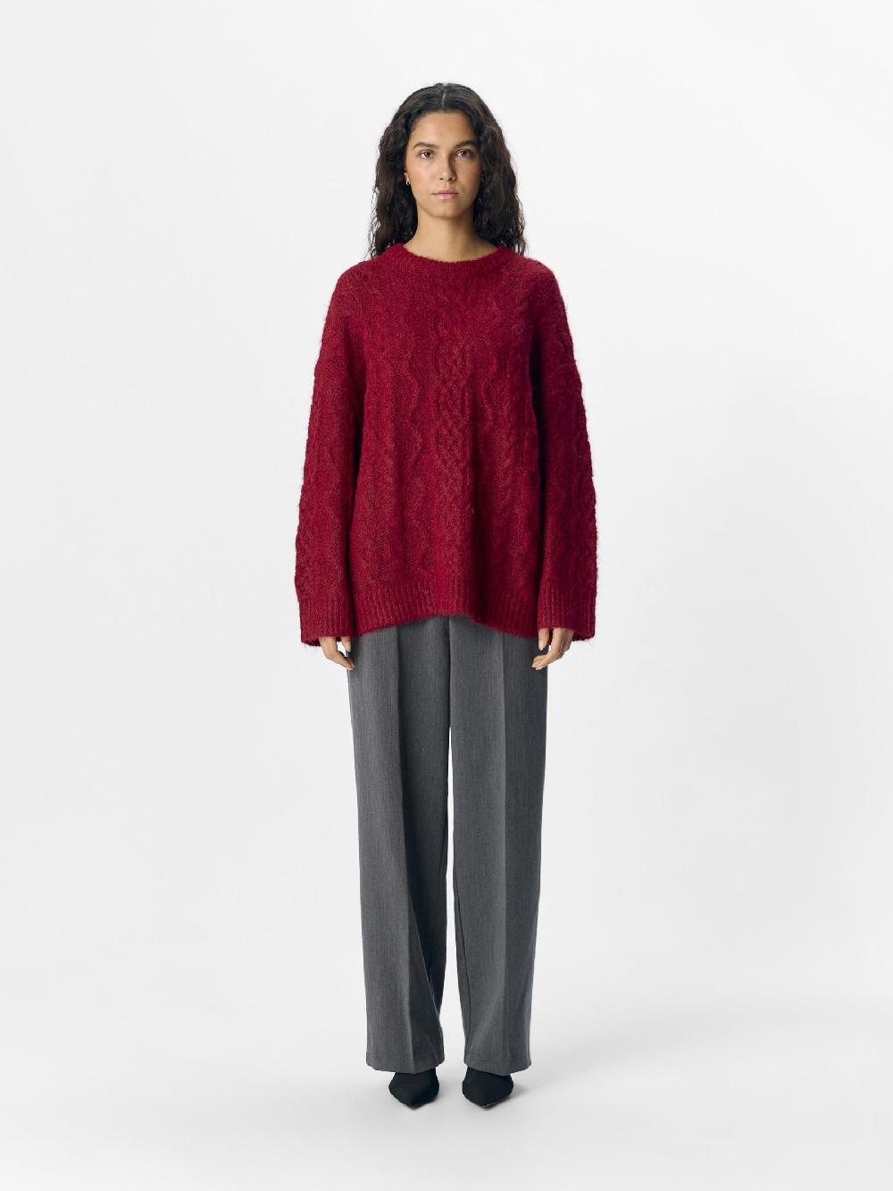 Object Petite GEBREIDE KABELS TRUI