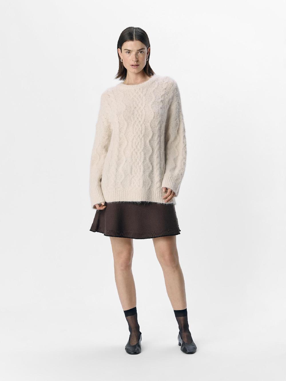 Object Petite GEBREIDE KABELS TRUI