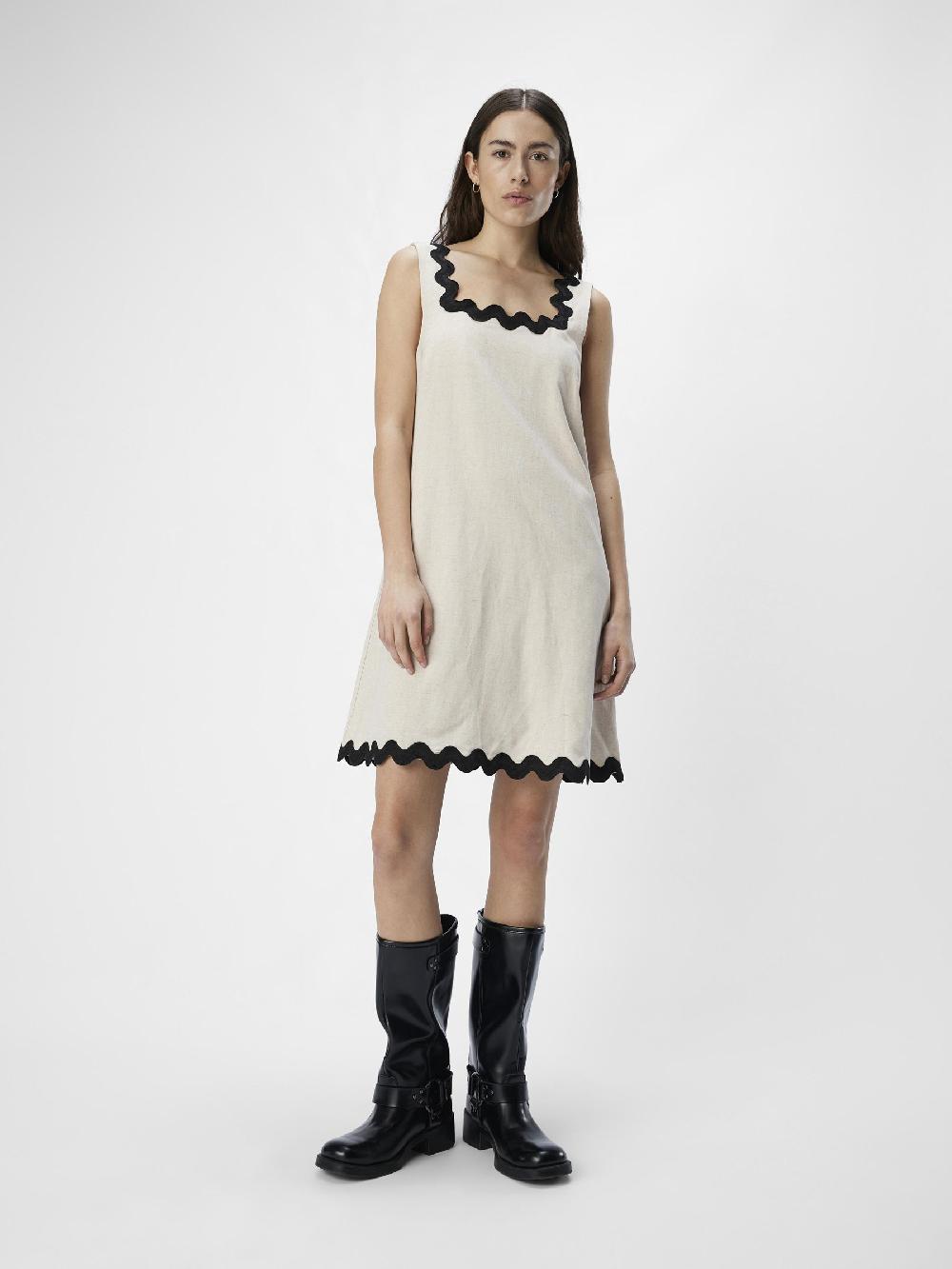 Object Petite GEDETAILLEERD MINI JURK