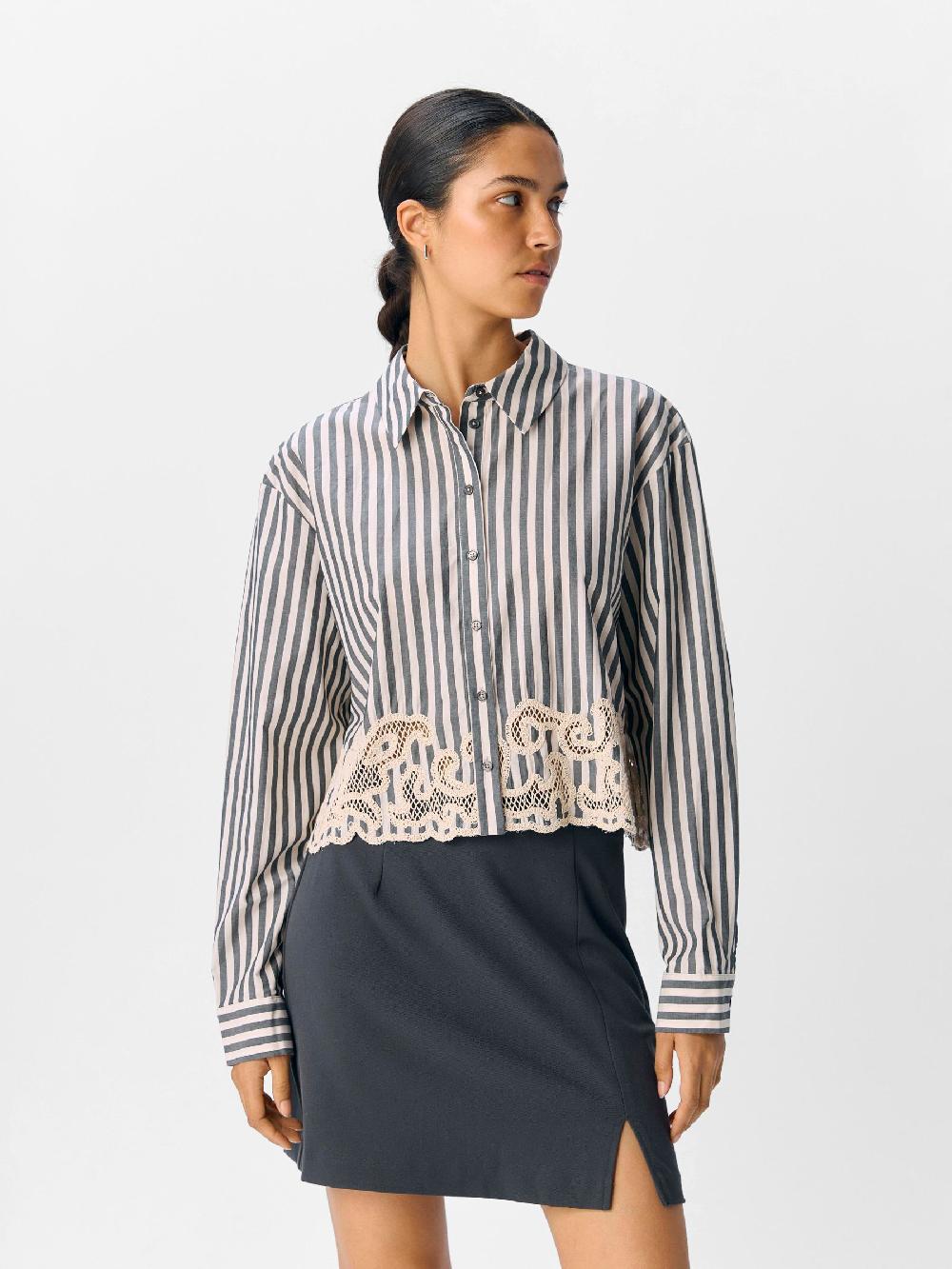 Object Petite GEDETAILLEERD OVERHEMD