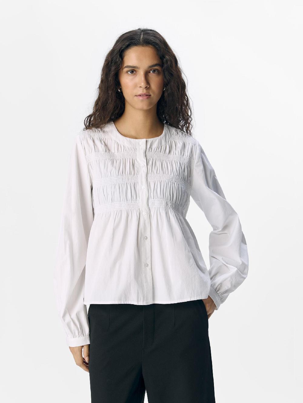 Object Petite GESMOKT OVERHEMD