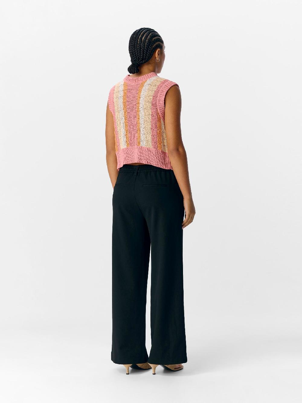 Object Petite GESTREEPT GEBREIDE TOP