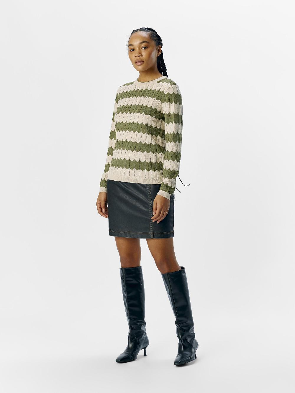 Object Petite GESTREEPT GEBREIDE TRUI