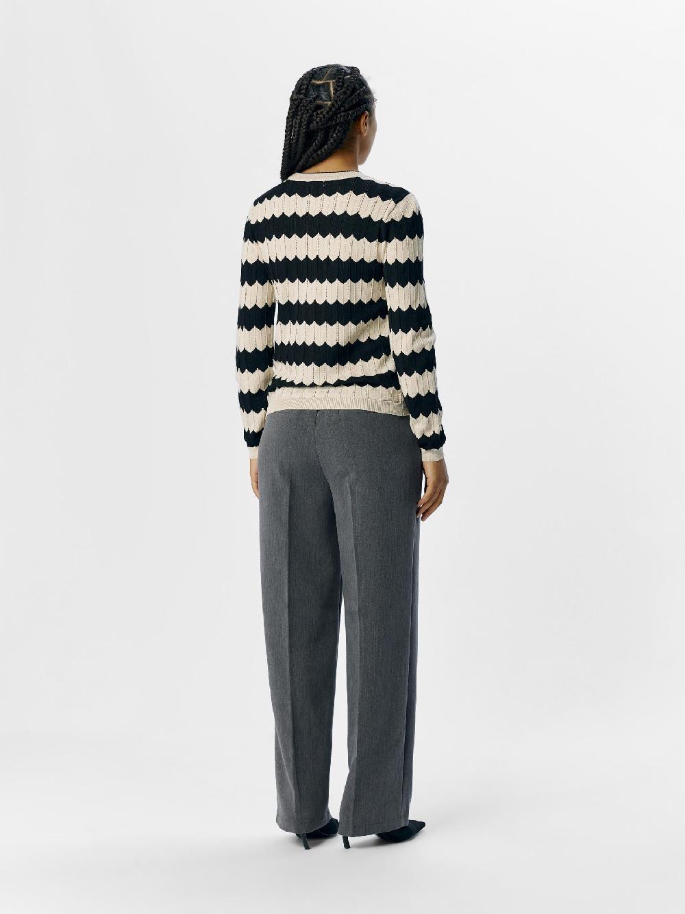Object Petite GESTREEPT GEBREIDE TRUI
