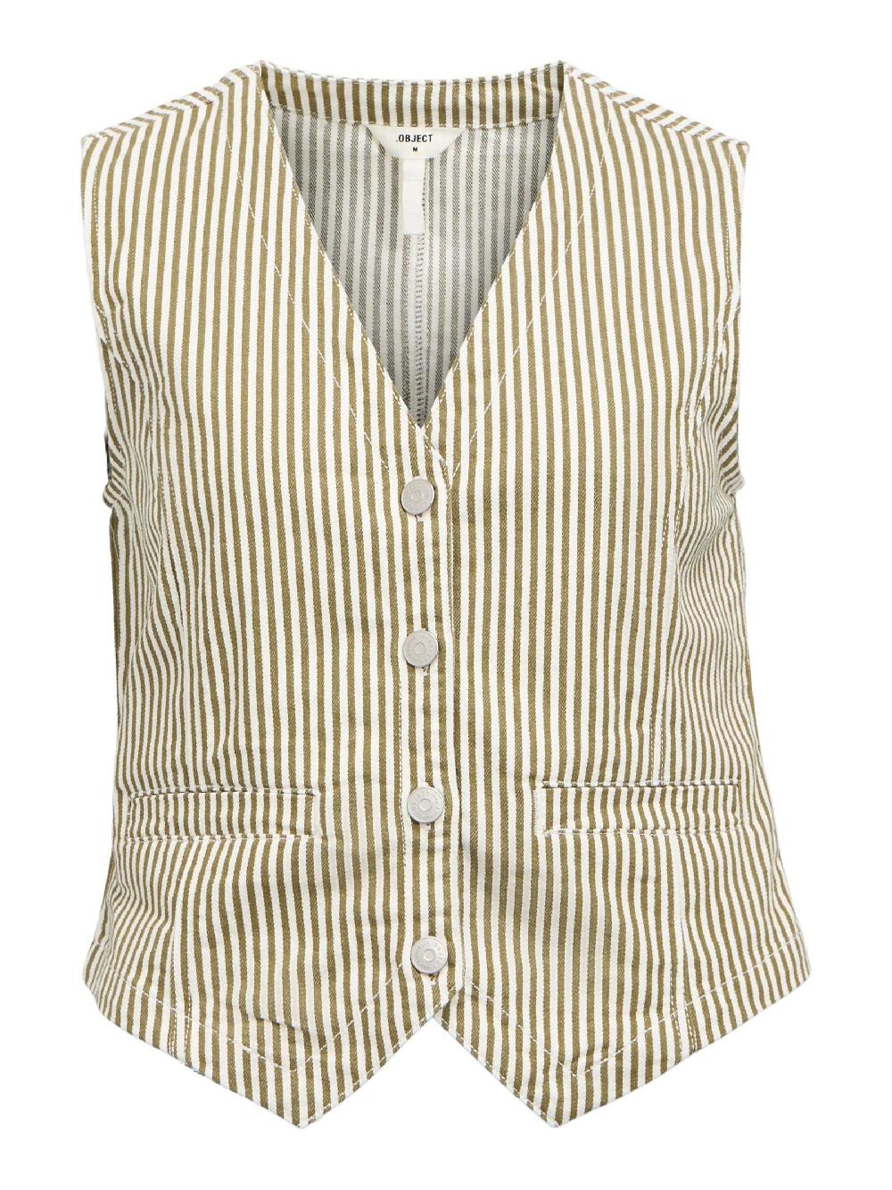 object petite GESTREEPT GILET