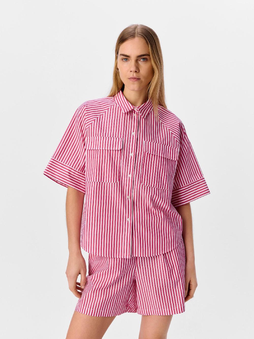 Object Petite GESTREEPT OVERHEMD