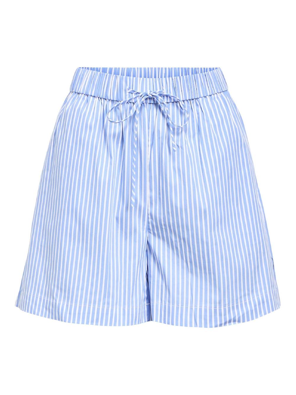 object petite GESTREEPT SHORTS