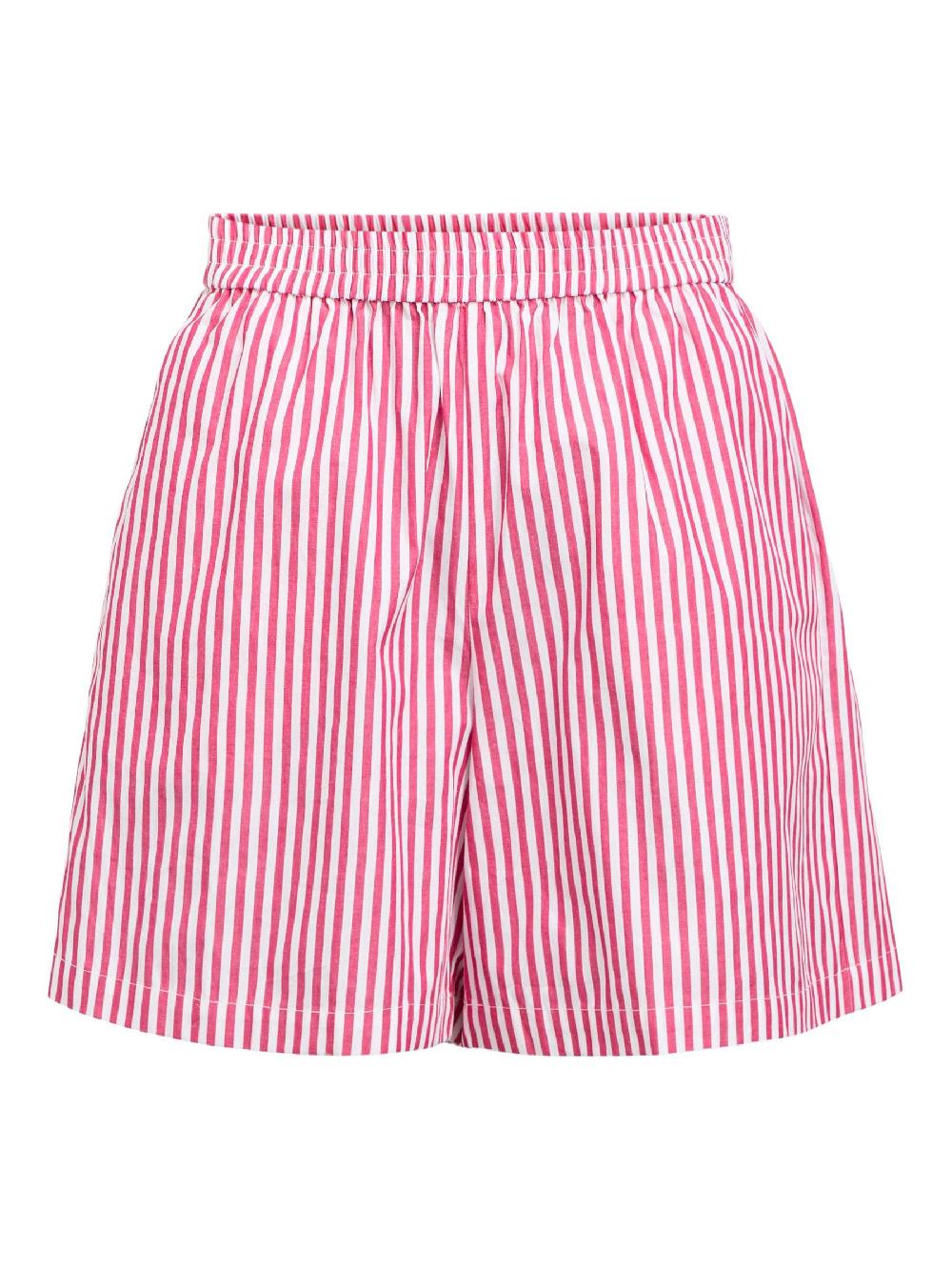 object petite GESTREEPT SHORTS