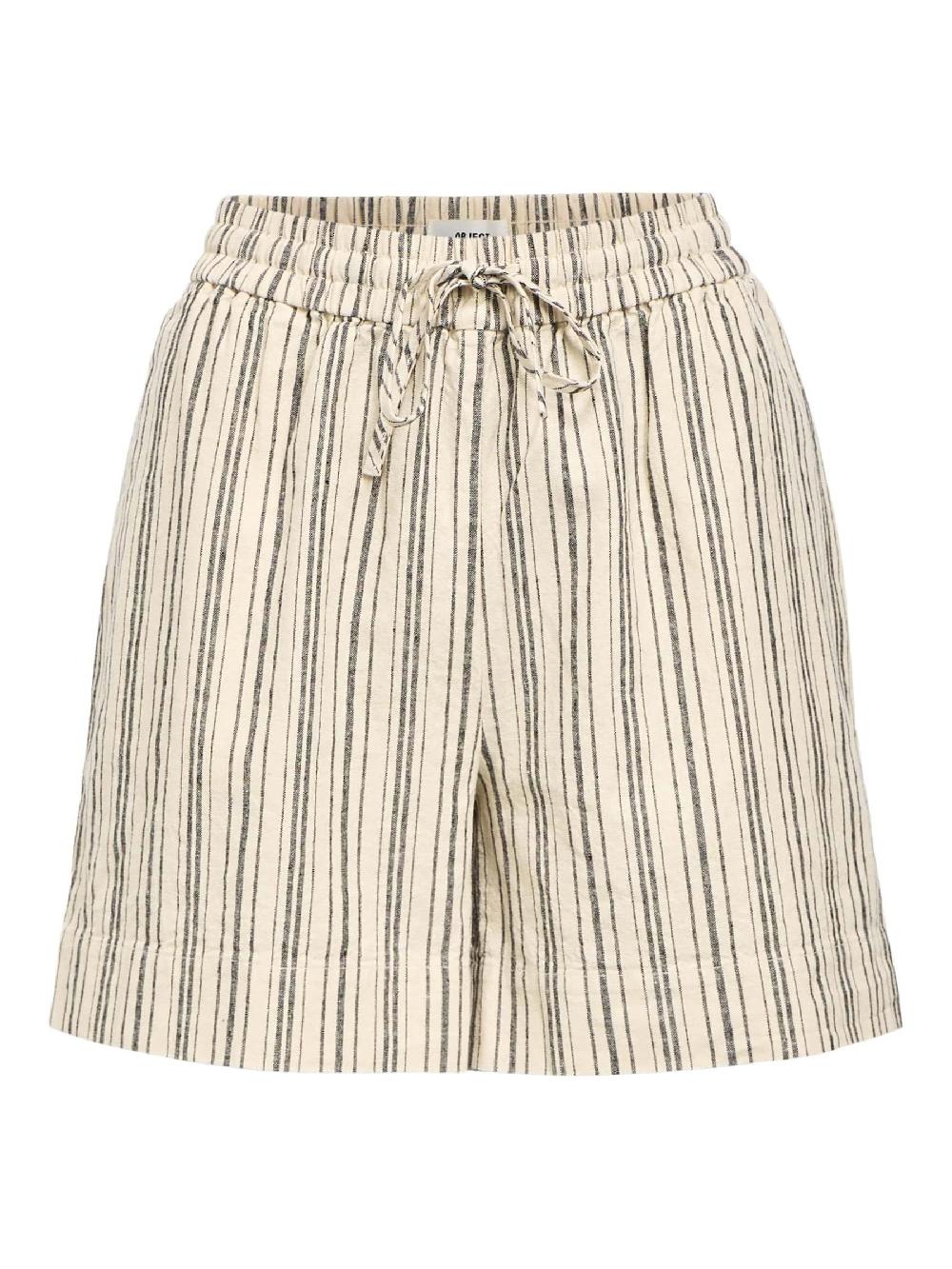 object petite GESTREEPT SHORTS