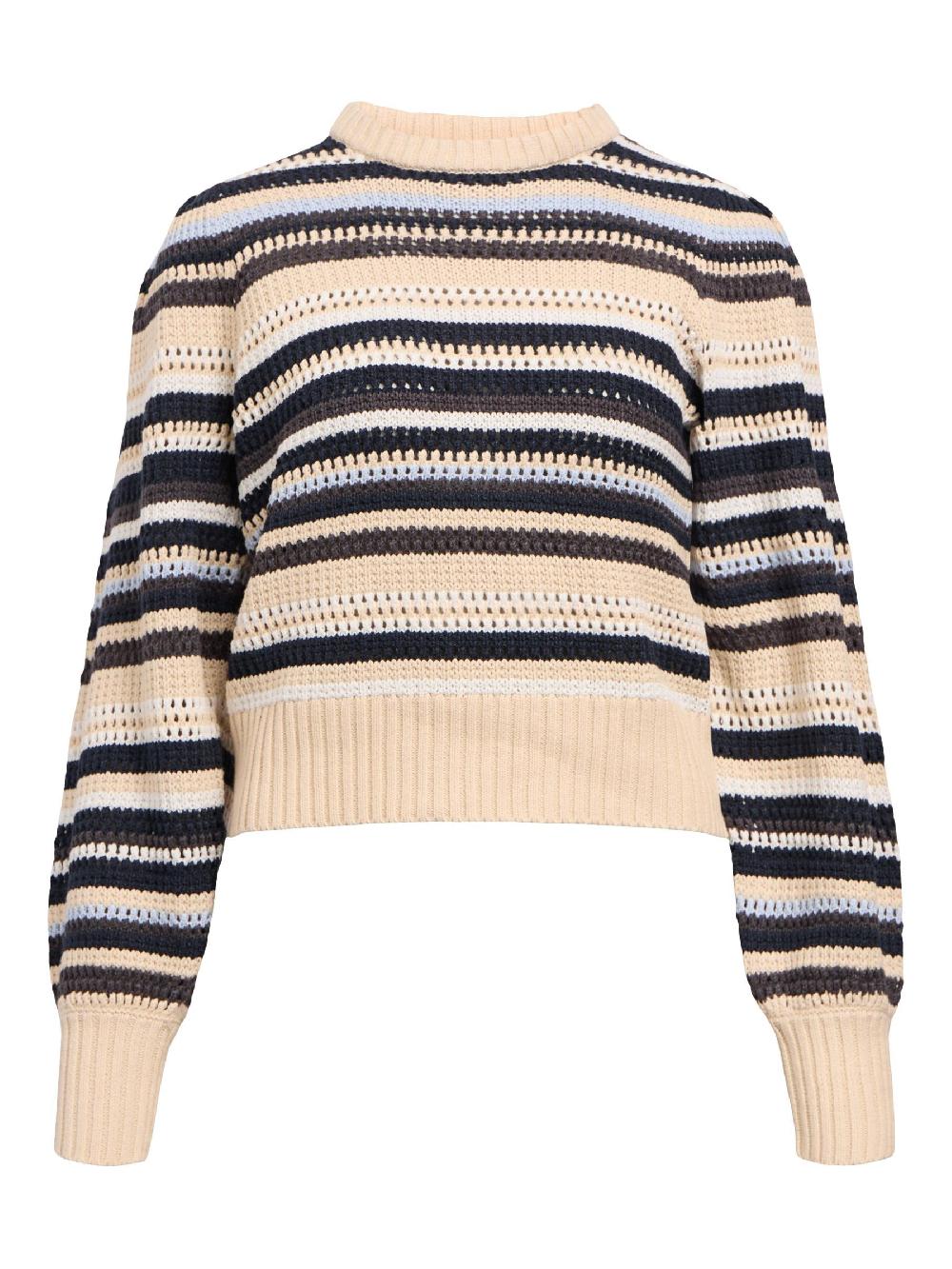 object petite GESTREEPT SWEATER