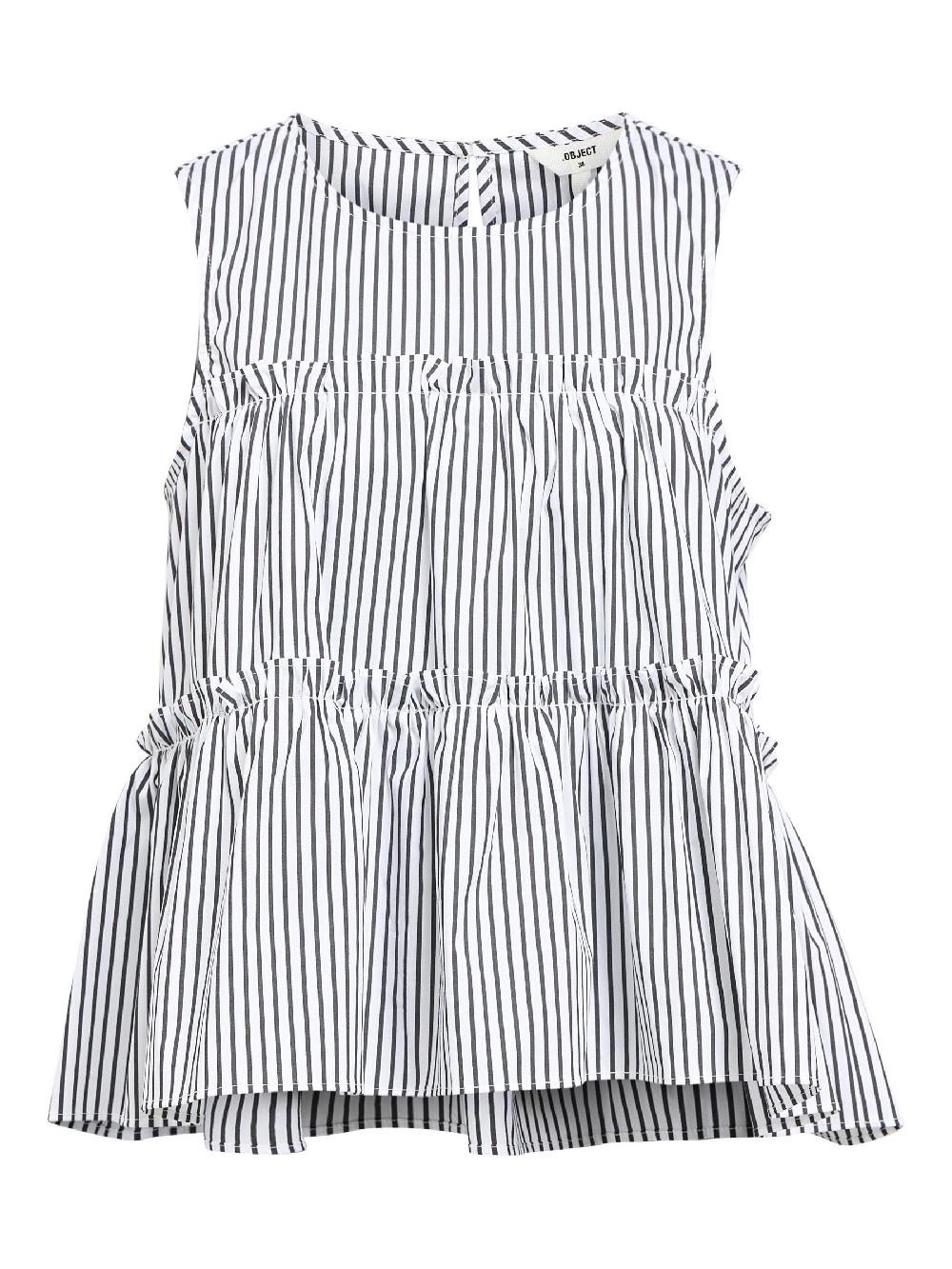 object petite GESTREEPT TOP