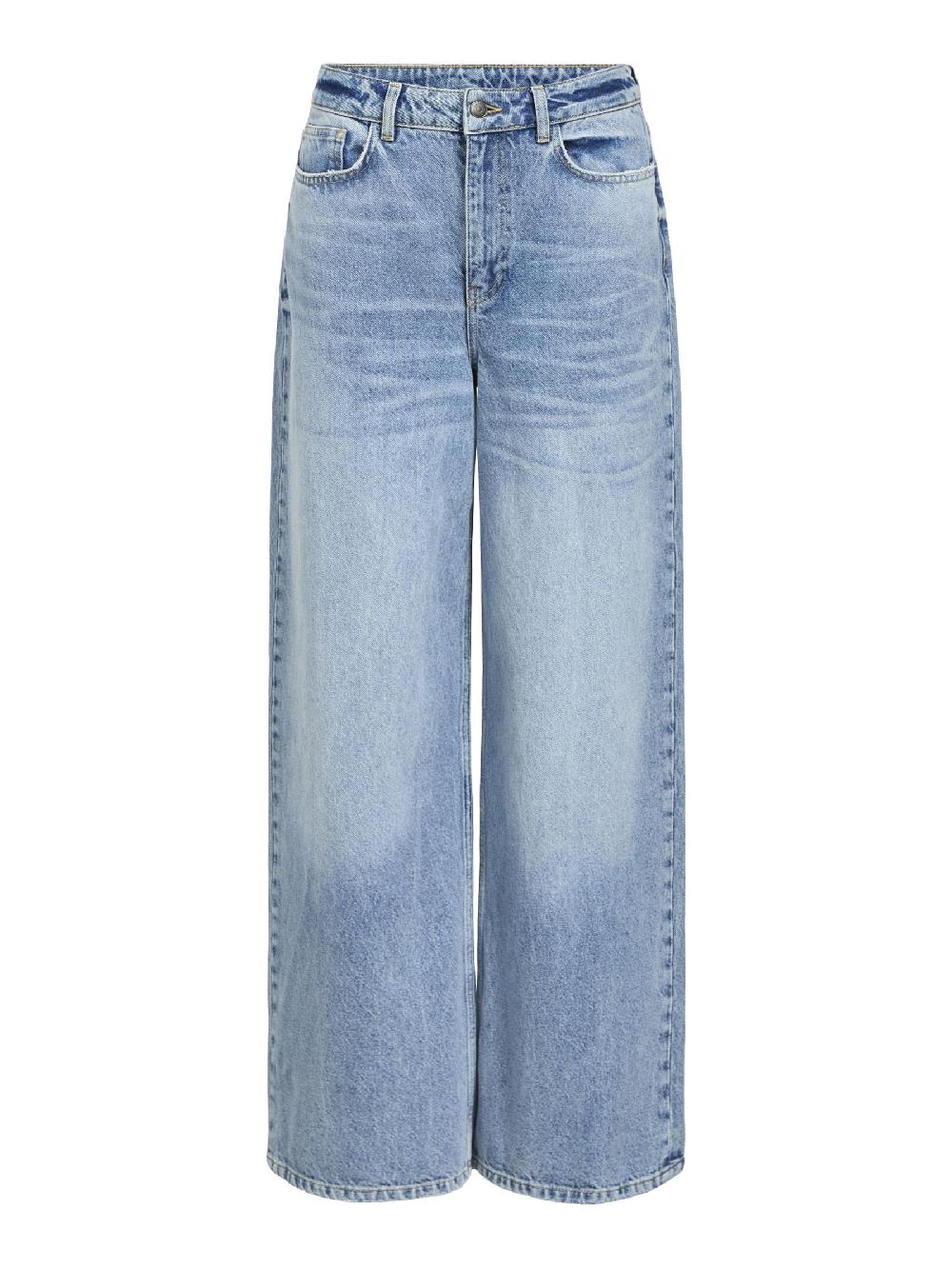 object petite HIGH-WAIST LOOSE FIT JEANS