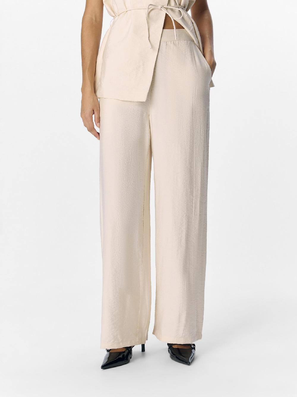 Object Petite HIGH-WAIST WIDE LEG BROEK
