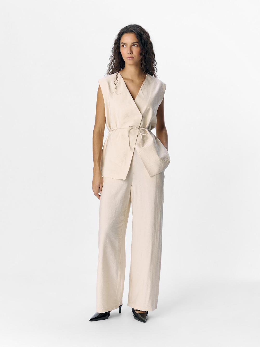 Object Petite HIGH-WAIST WIDE LEG BROEK