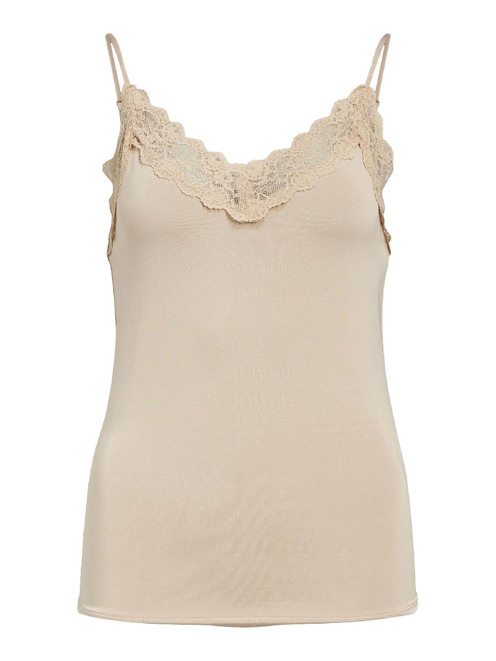 object petite KANTEN MOUWLOZE TOP