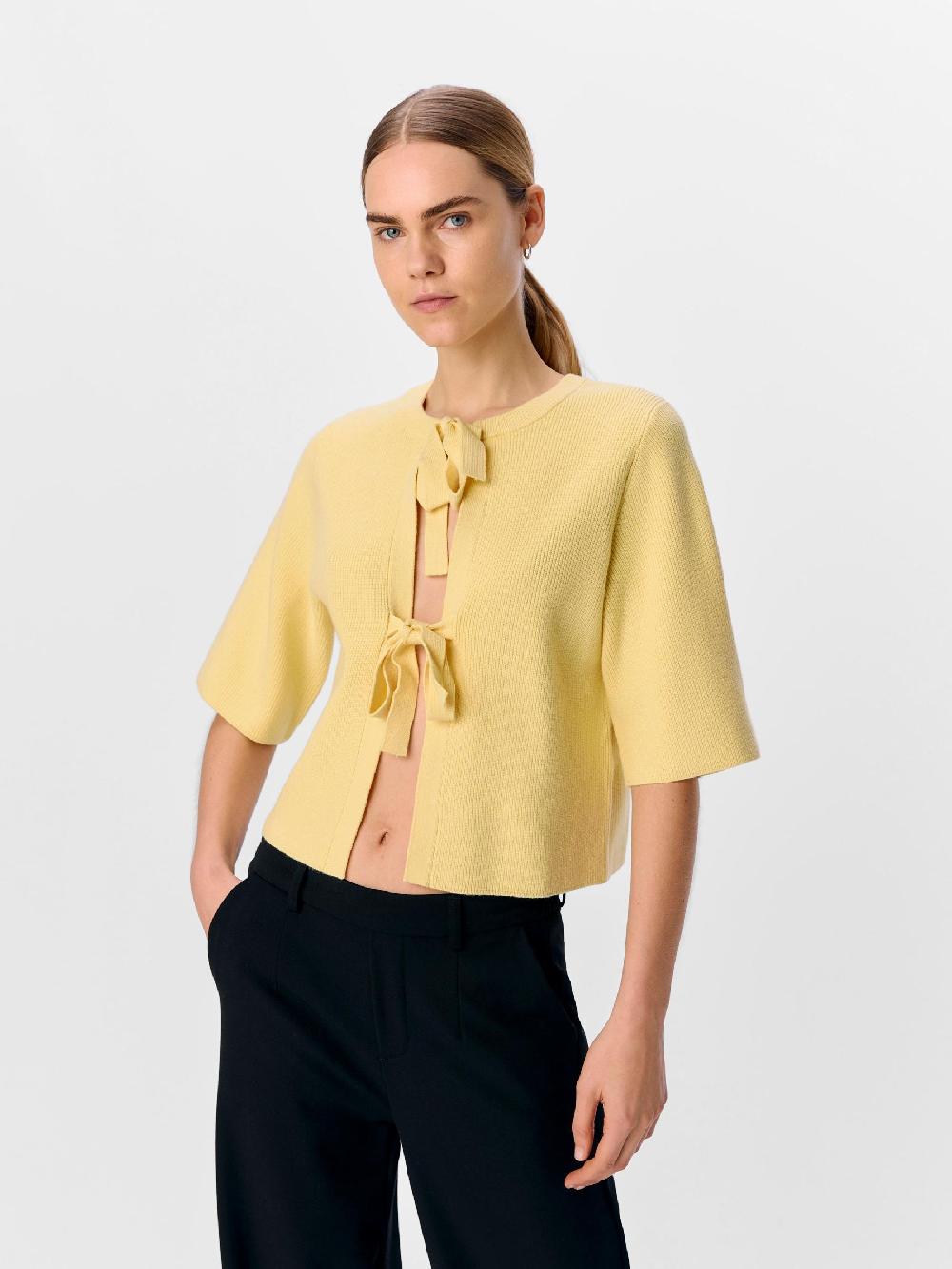 Object Petite KORTE MOUWEN GEBREID VEST