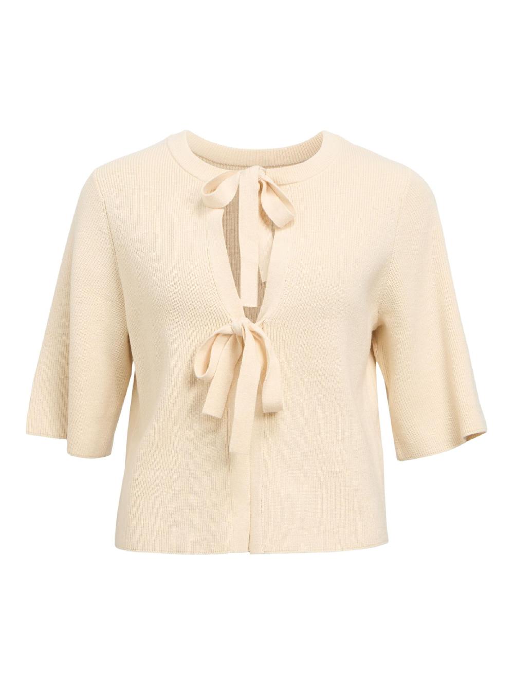 object petite KORTE MOUWEN GEBREID VEST