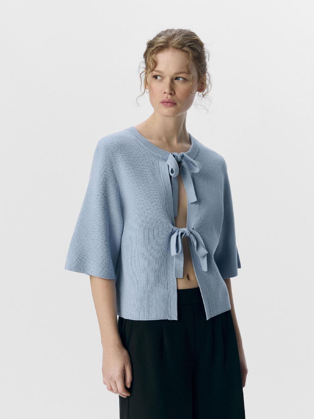 Object Petite KORTE MOUWEN GEBREID VEST