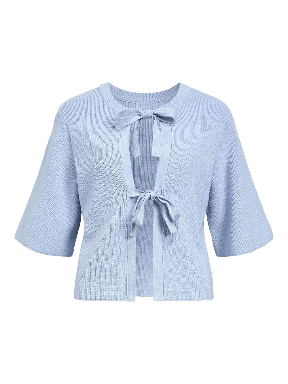 object petite KORTE MOUWEN GEBREID VEST