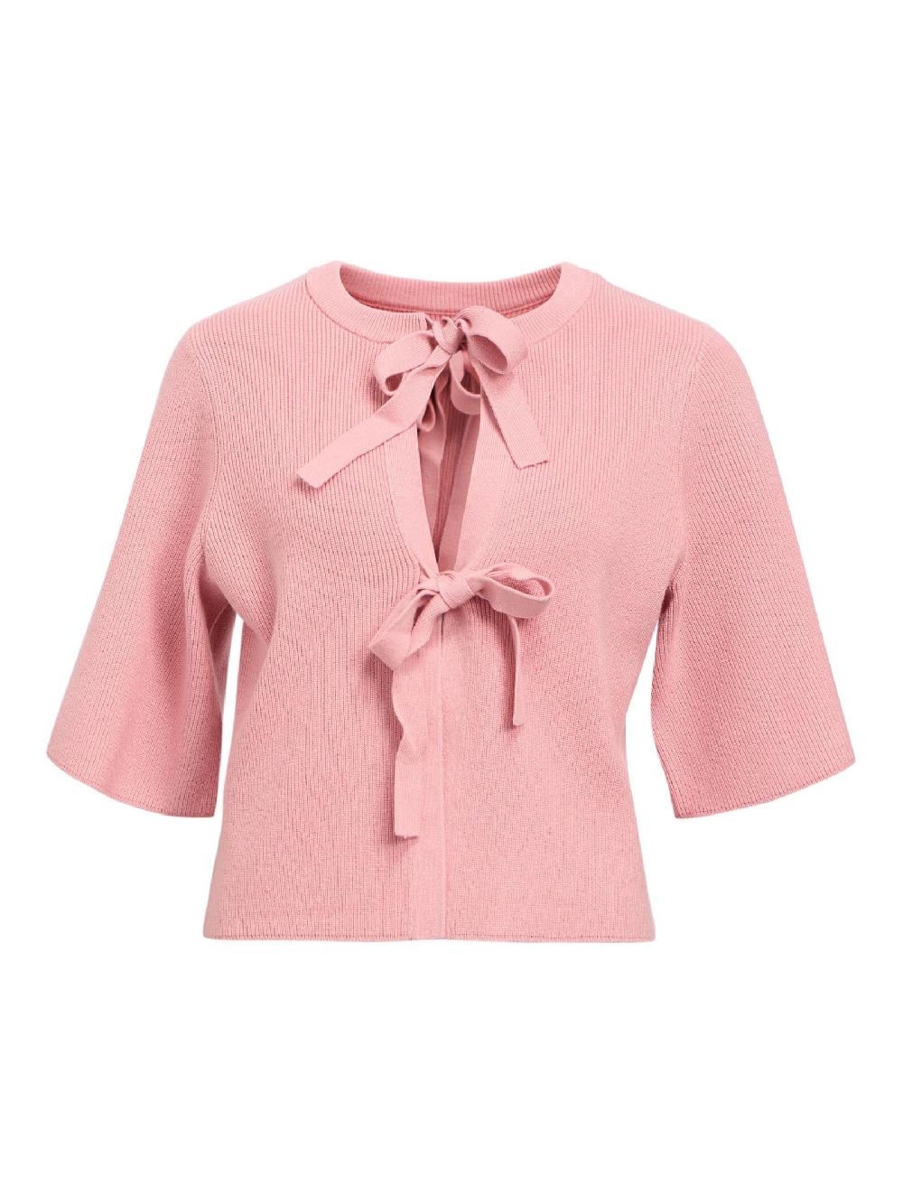 object petite KORTE MOUWEN GEBREID VEST