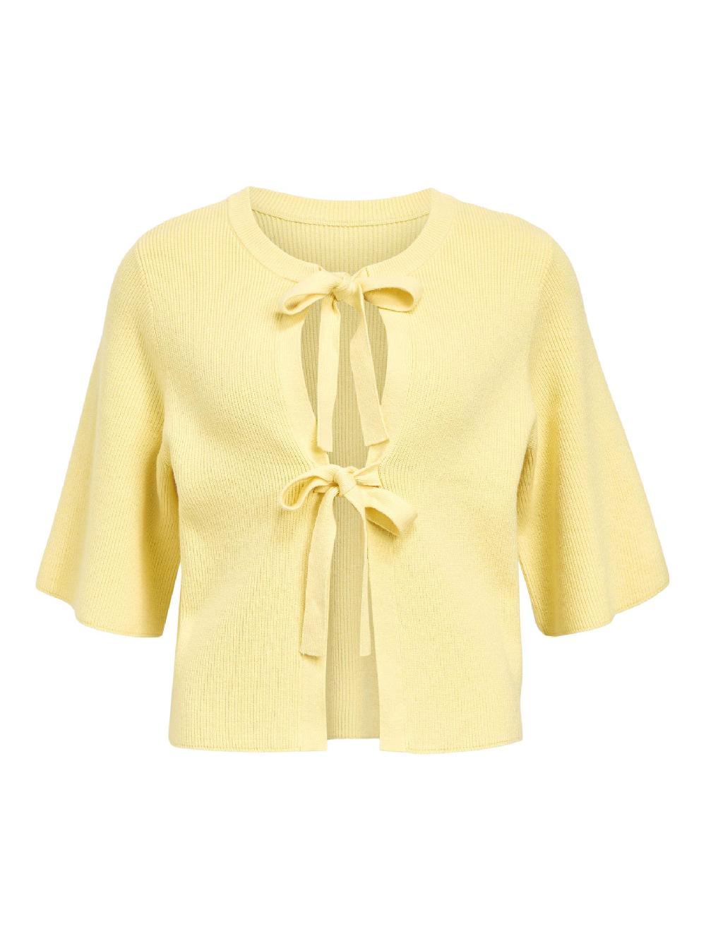 object petite KORTE MOUWEN GEBREID VEST