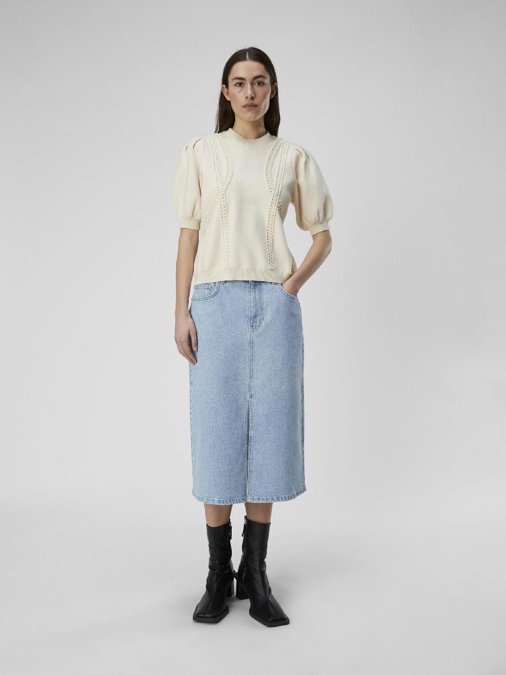 Object Petite KORTE MOUWEN GEBREIDE TOP