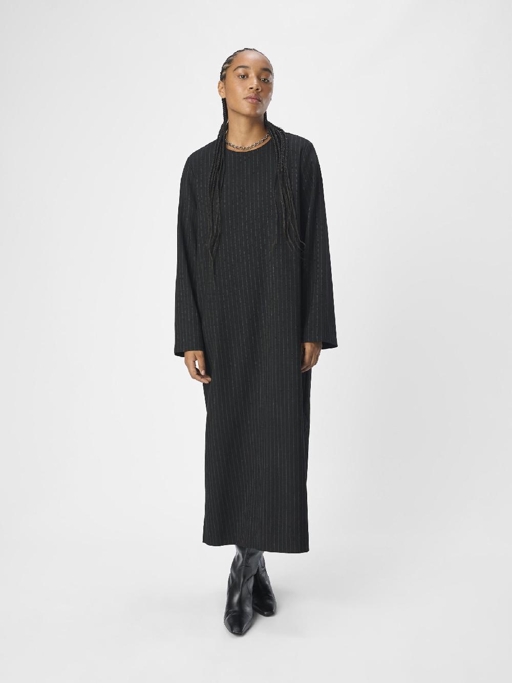 Object Petite KRIJTSTREEP MIDI JURK