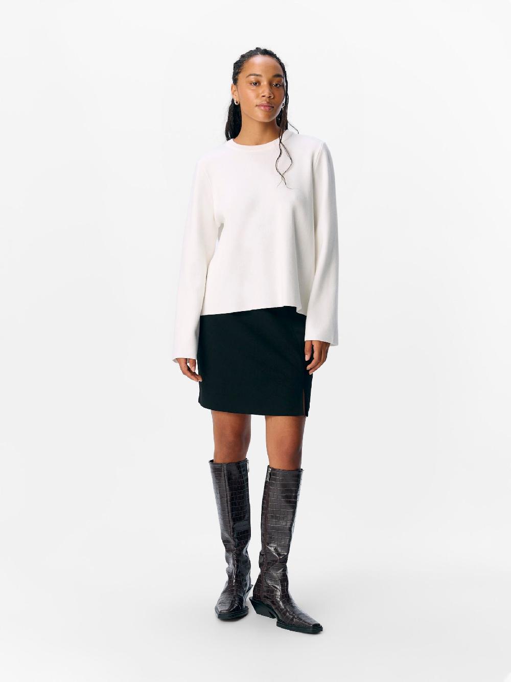 Object Petite LANGE MOUWEN GEBREIDE TRUI