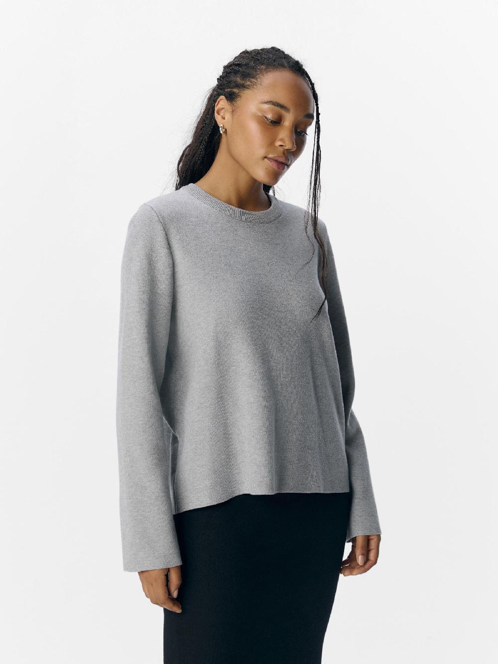 Object Petite LANGE MOUWEN GEBREIDE TRUI