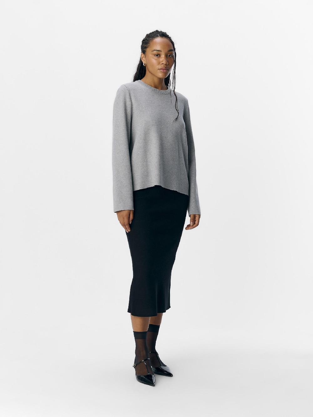 Object Petite LANGE MOUWEN GEBREIDE TRUI