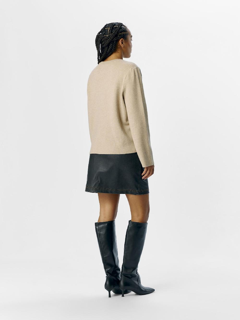 Object Petite LANGE MOUWEN GEBREIDE TRUI