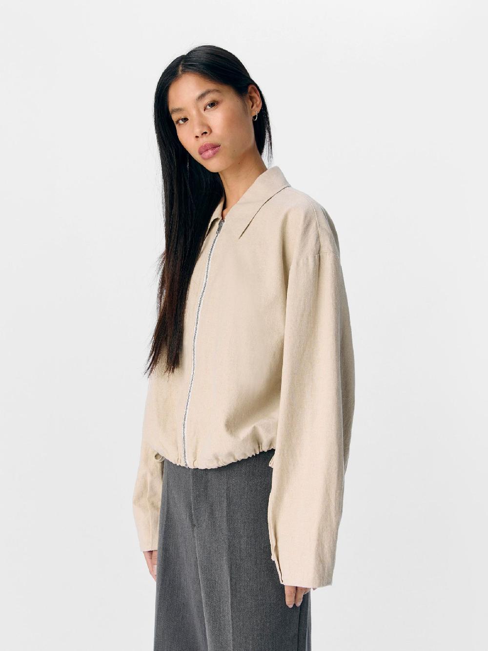 Object Petite LINNENMIX BOMBERJACK