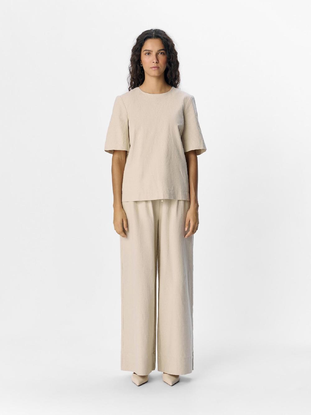 Object Petite LINNENMIX T-SHIRT