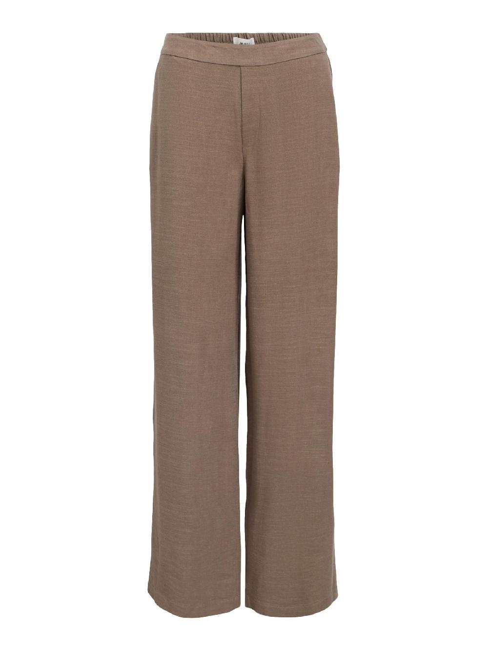 object petite LINNENMIX WIDE LEG BROEK