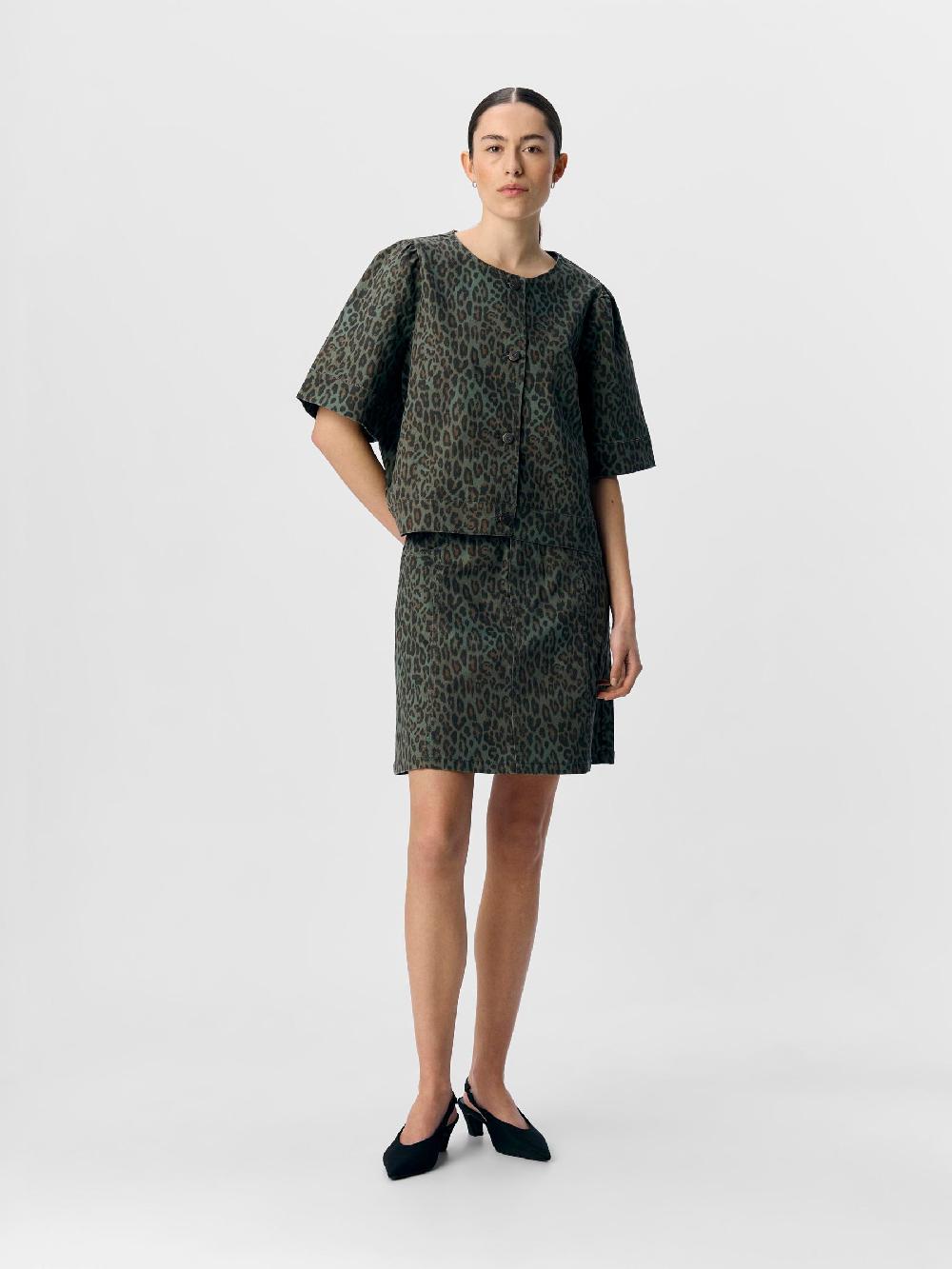 Object Petite LUIPAARDPRINT OVERHEMD