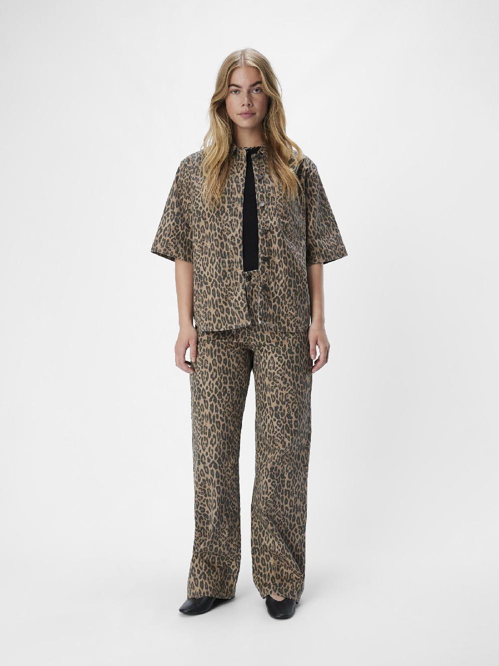 Object Petite LUIPAARDPRINT OVERHEMD