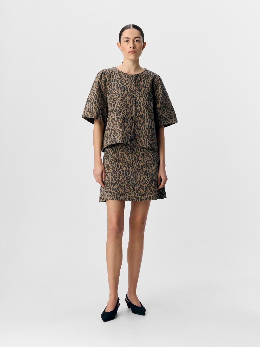Object Petite LUIPAARDPRINT OVERHEMD